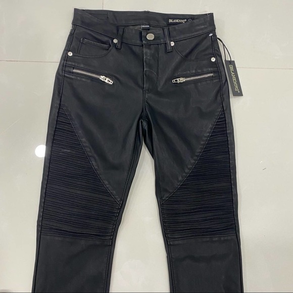 Blanknyc Black Vegan Leather Moto Pants - Picture 9 of 12